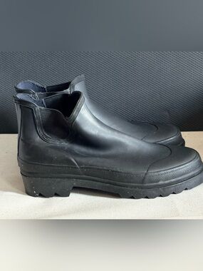 J. Crew - Rubber Ankle Chelsea Boots - Black - Size 6